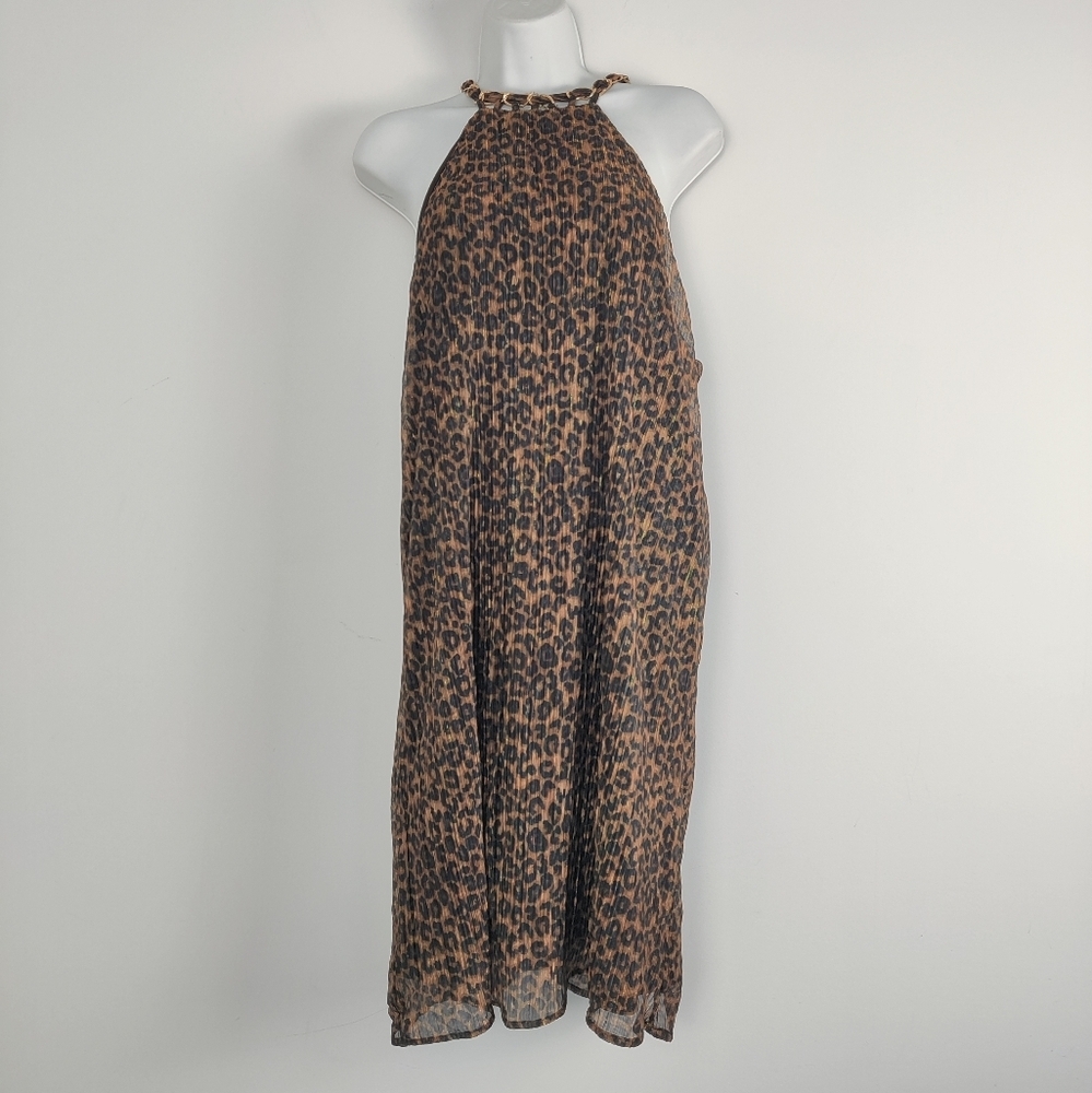 Women's Hilary Radley Leopard Print Midi Dress - Size XL NEW